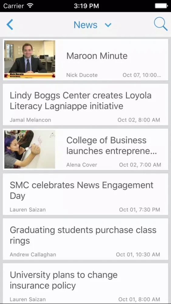 Loyola School of Mass Communications سکرین شاٹس