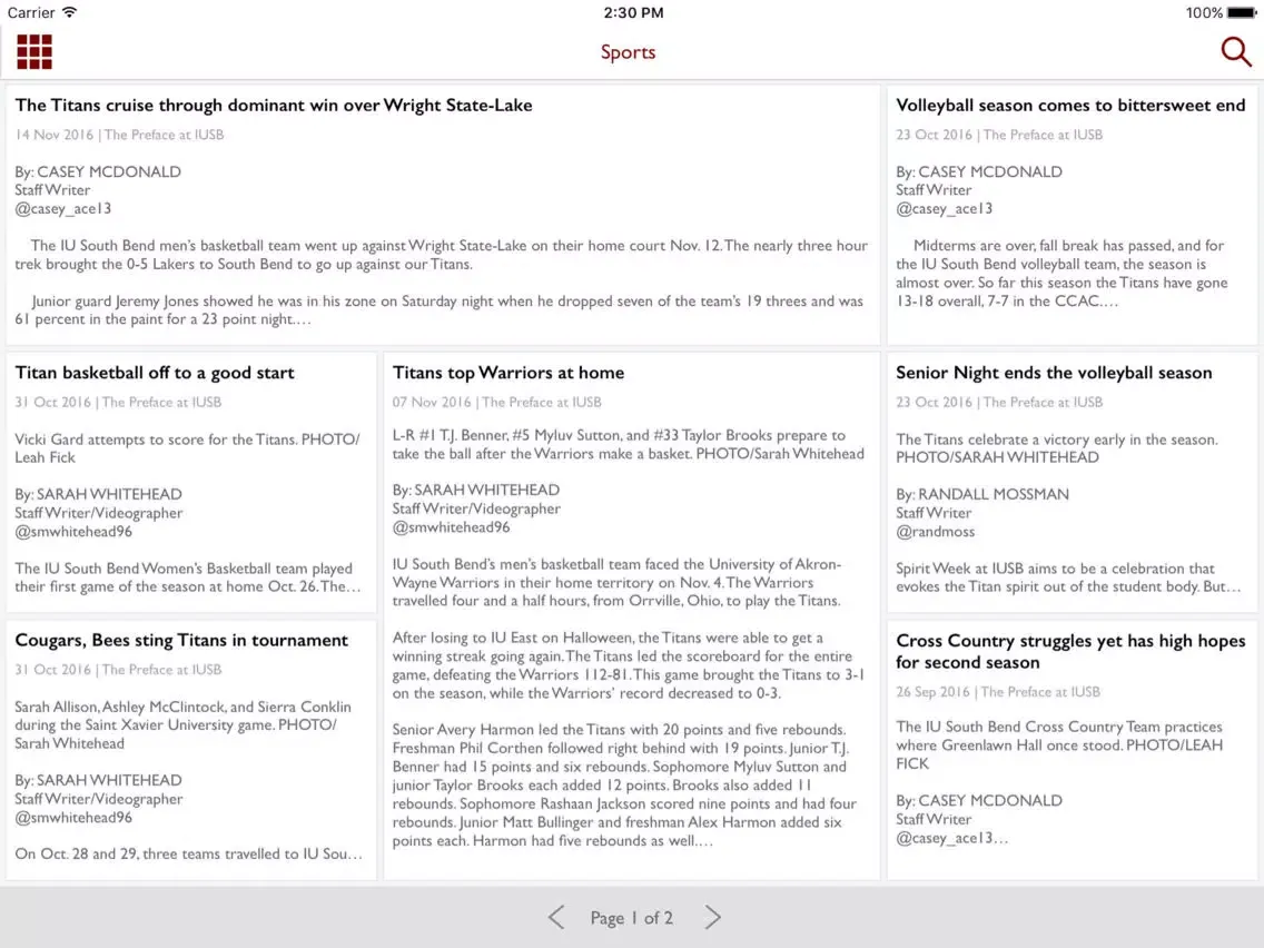 Zrzuty ekranu The Preface Mobile iPad 