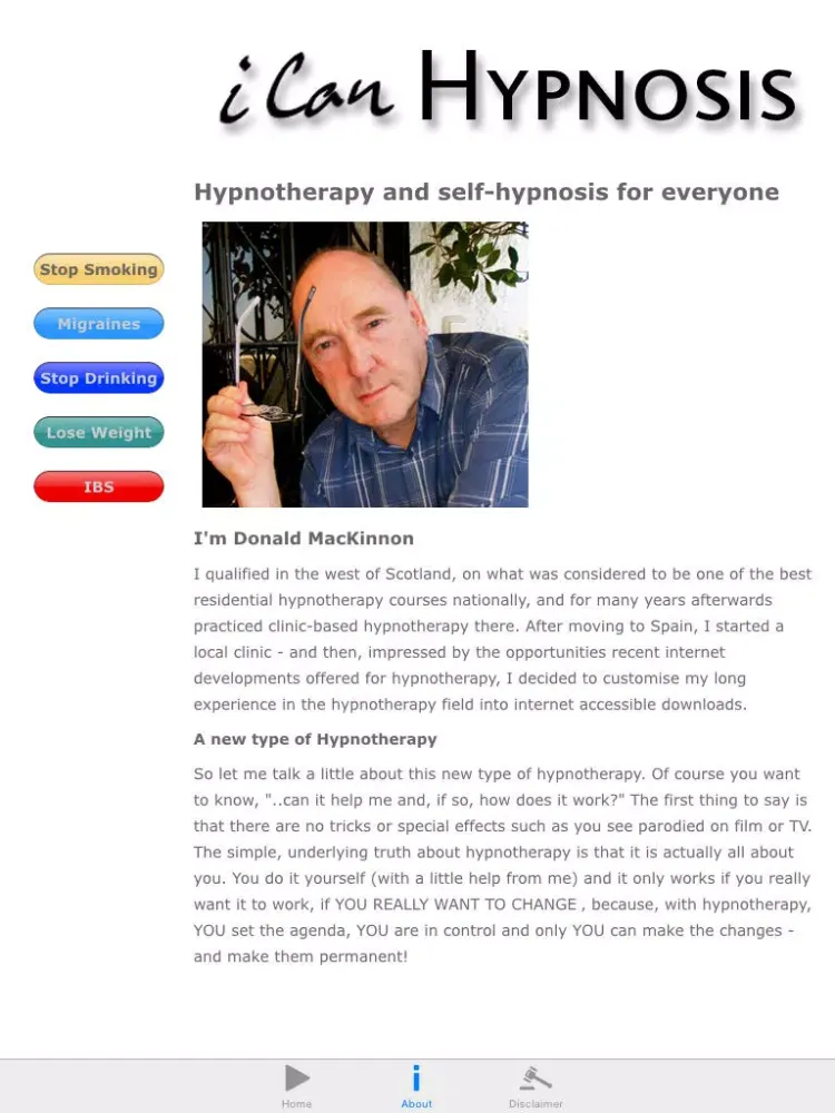 Captures d'écran de Alleviate IBS: iCan hypnosis with Donald Mackinnon iPad 