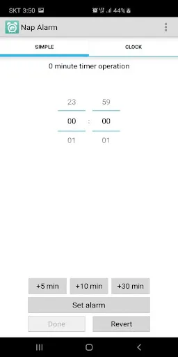 Captures d'écran de Nap Alarm(earphone alarm)