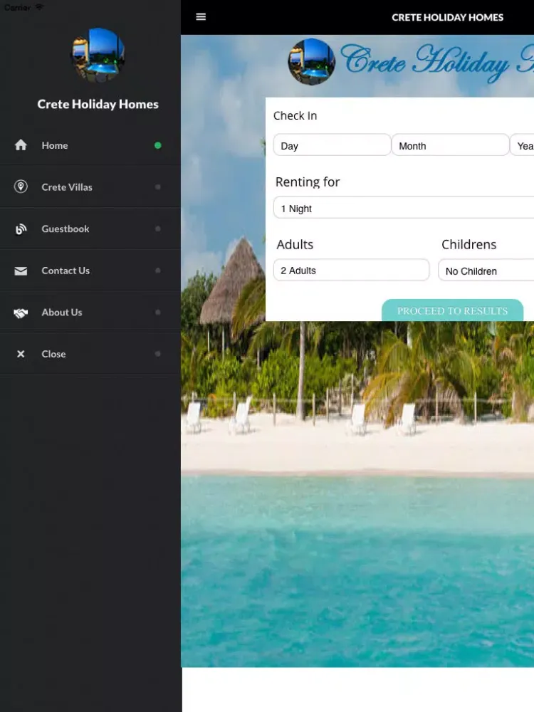 Crete Holiday Homes iPad  سکرین شاٹس