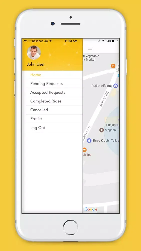 Zrzuty ekranu Taxi Customer