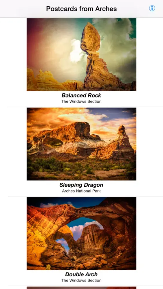 Capturas de pantalla de Postcards From Arches National Park