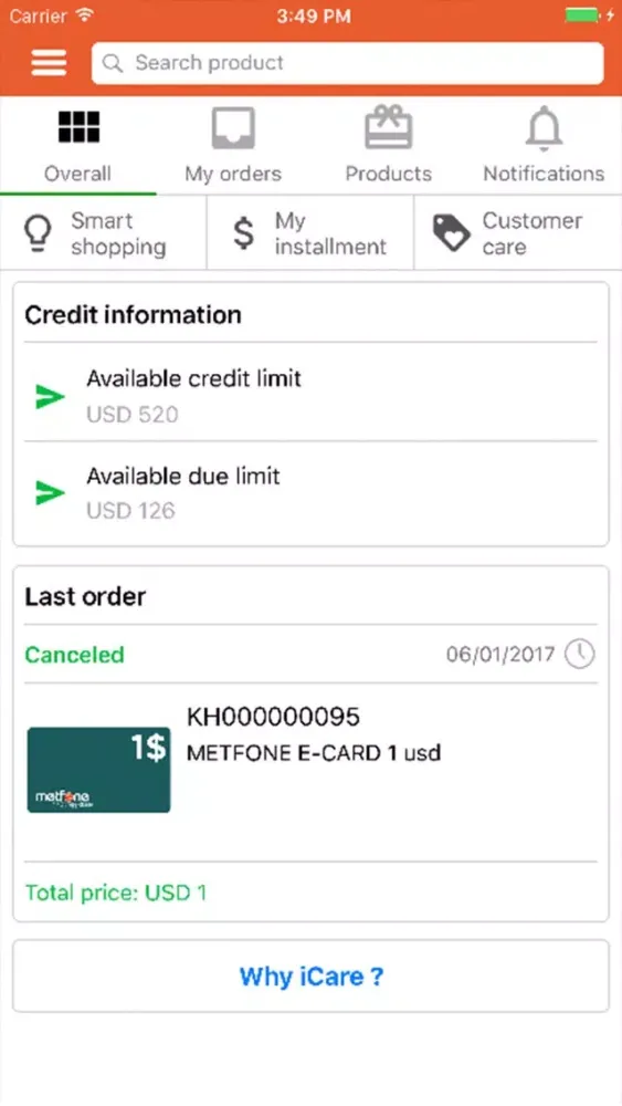 Captures d'écran de iCare Benefits Member