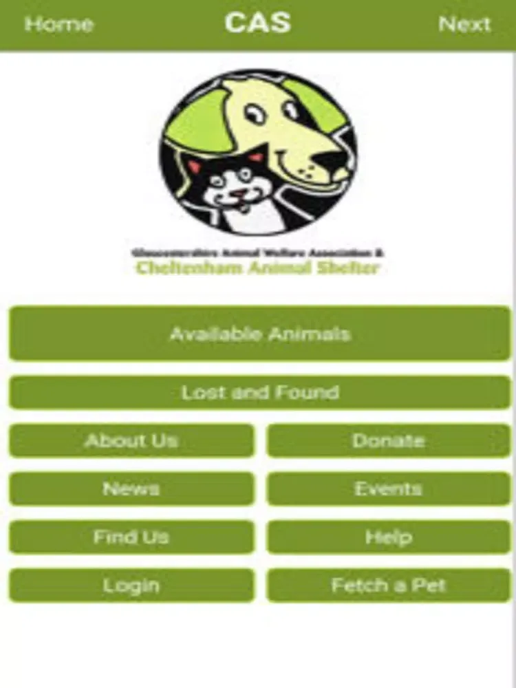 Screenshot di CAS Adopt a Rescue iPad 