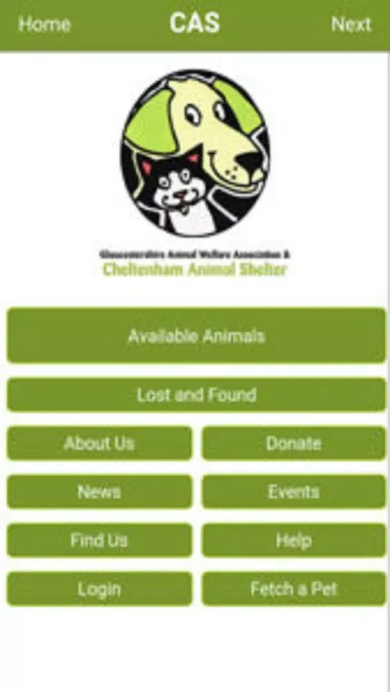 Screenshot di CAS Adopt a Rescue