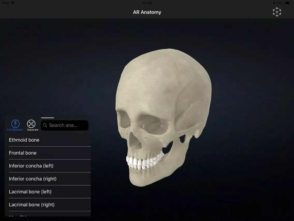 Ảnh chụp màn hình của AR Anatomy: Skeleton iPad 