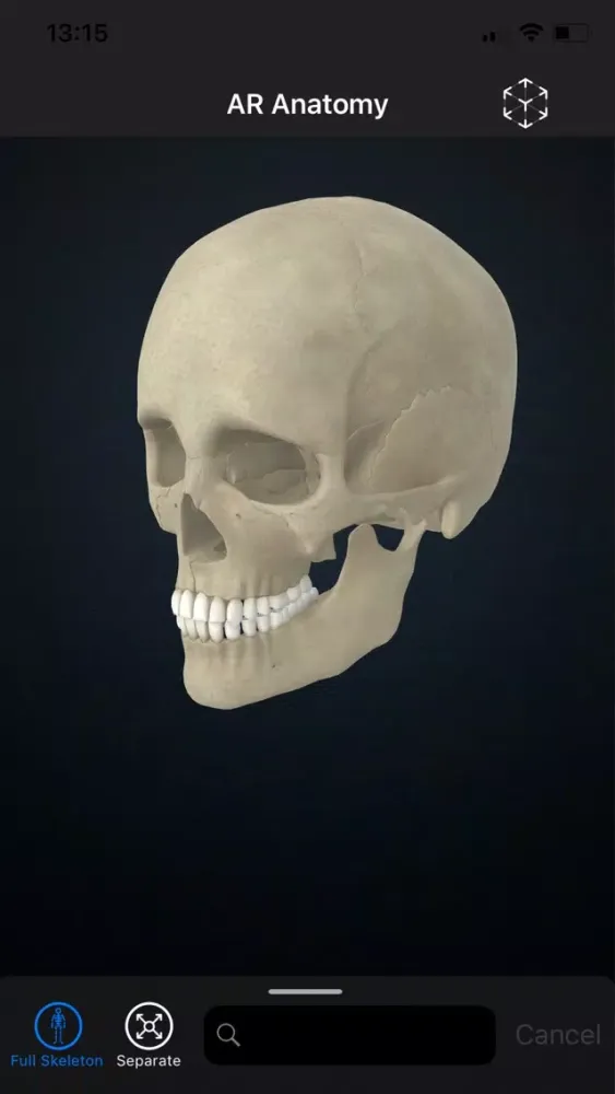 Ảnh chụp màn hình của AR Anatomy: Skeleton