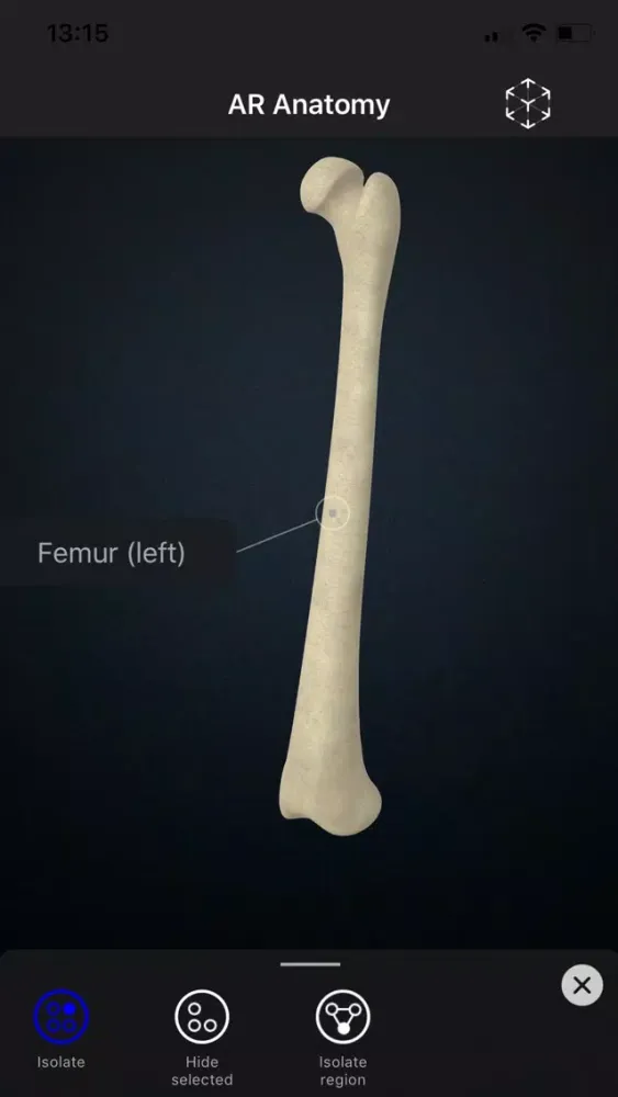 Ảnh chụp màn hình của AR Anatomy: Skeleton