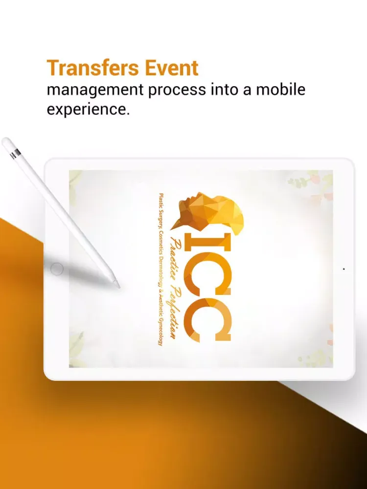 Capturas de tela do ICC (International Cosmetic Congress) iPad 