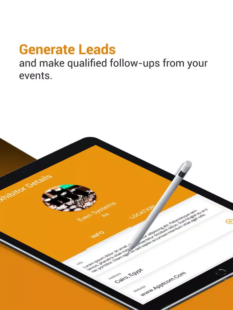 Capturas de tela do ICC (International Cosmetic Congress) iPad 