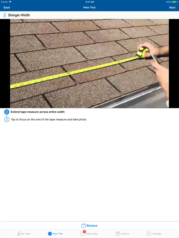 Capturas de pantalla de ICC Roofing and Siding iPad 