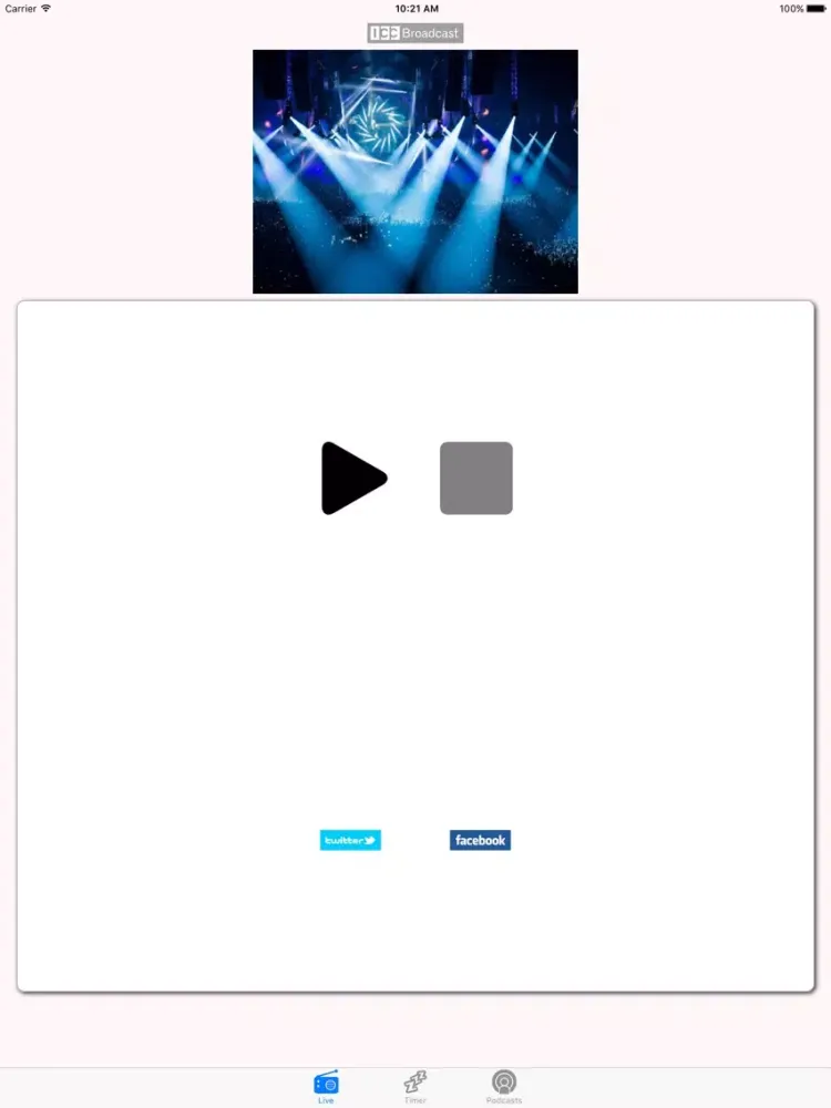 ภาพหน้าจอของ Radio HDS iPad 