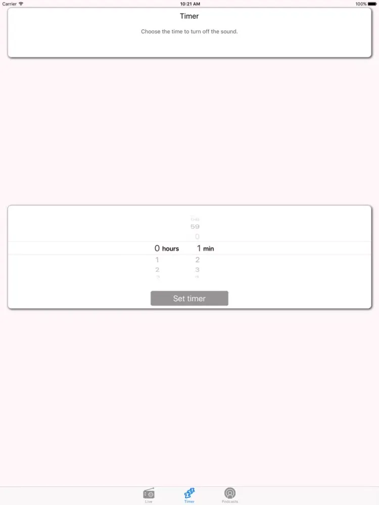 ภาพหน้าจอของ Radio HDS iPad 