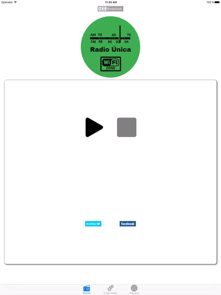 Radio Única Ocaña iPad 應用截圖