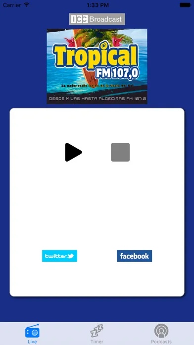Captures d'écran de Tropical FM Marbella 107.0