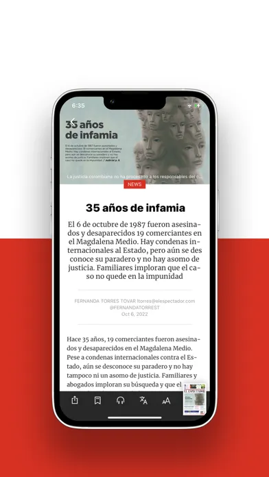 El Espectador App Screenshots