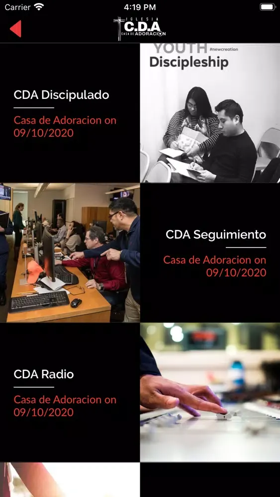 Zrzuty ekranu Iglesia Casa de Adoracion CDA