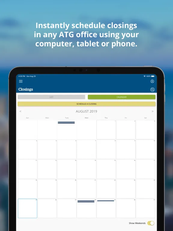 Screenshot di ATG GO iPad 