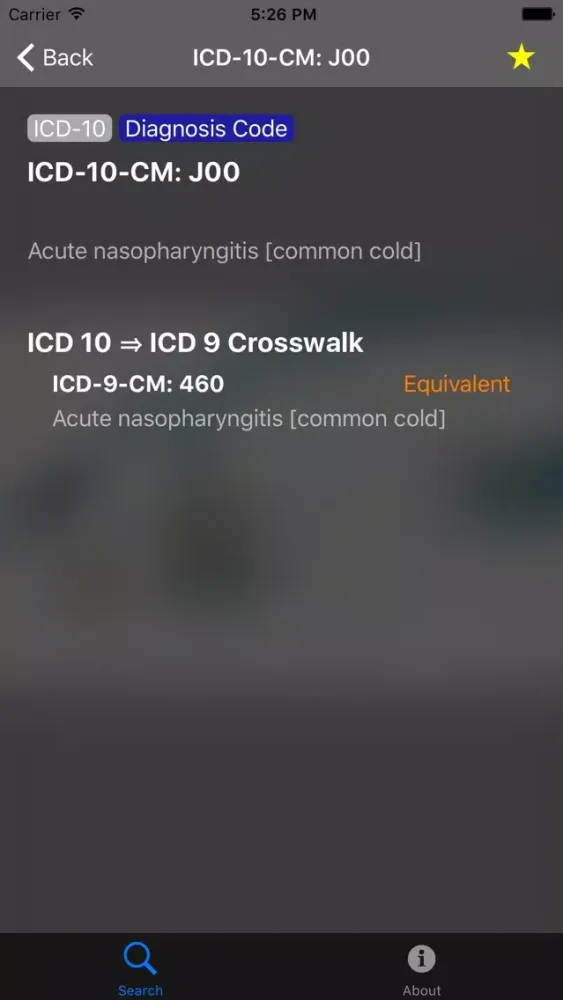 ICDxWalk - 2016 ICD 10 Code Search and ICD 9 Crosswalk Ekran Görüntüleri