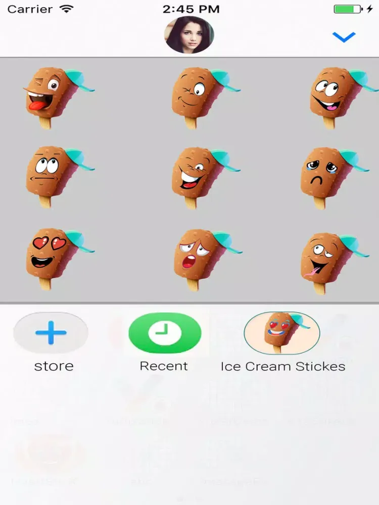 Ice Cream : Animated Stickers iPad 应用截图
