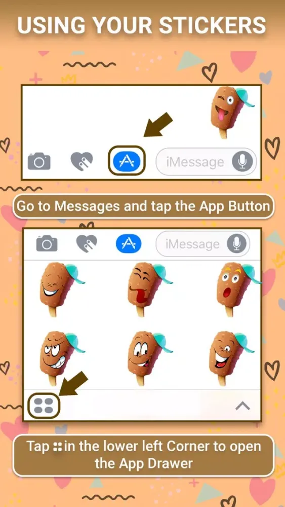 Ice Cream : Animated Stickers应用截图