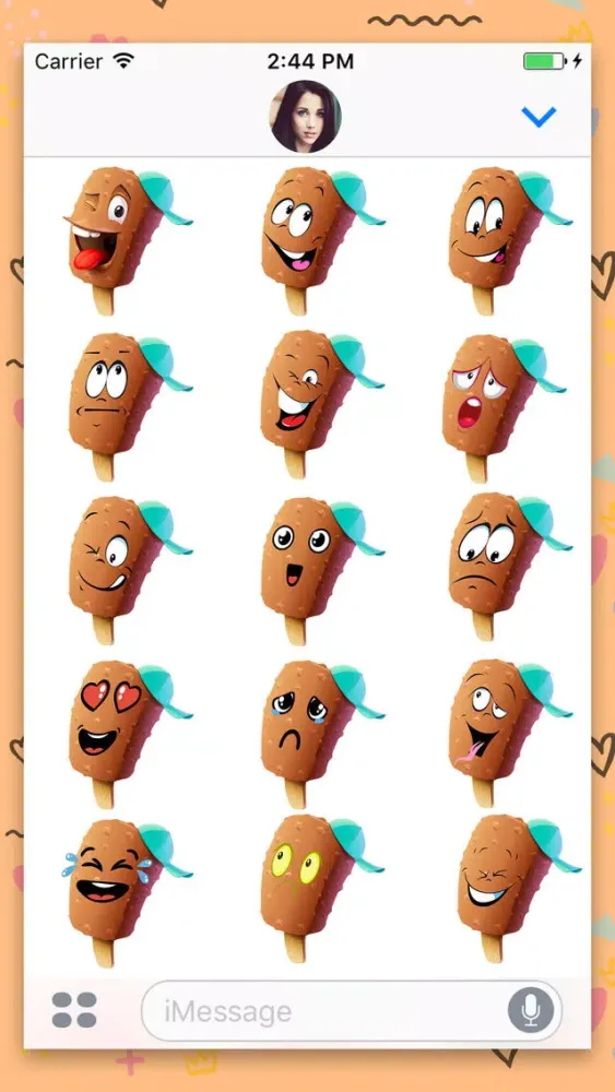 Ice Cream : Animated Stickers应用截图