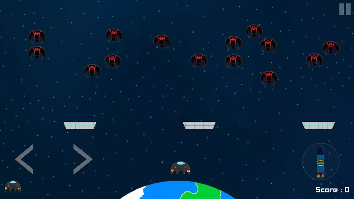 Zrzuty ekranu Ω Invaders : Space shooter HD