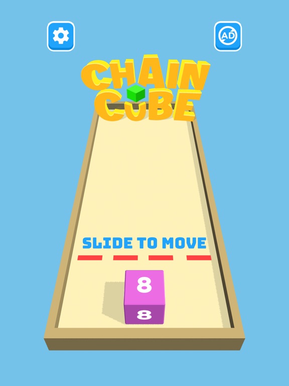 Tangkapan skrin 2048 Chain Cube 3D: Merge Game iPad 