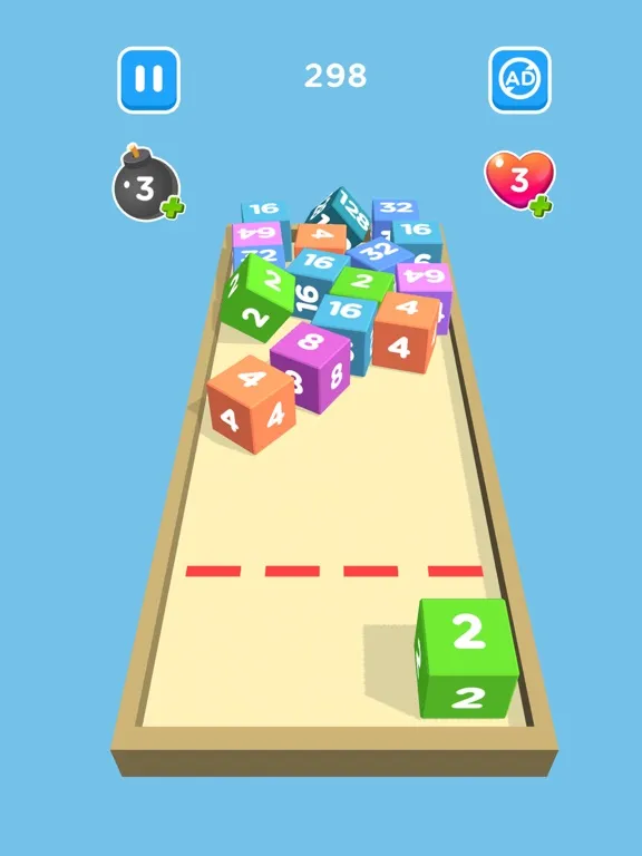 2048 Chain Cube 3D: Merge Game iPad  স্ক্রিনশট