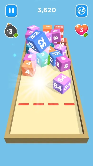 2048 Chain Cube 3D: Merge Game স্ক্রিনশট