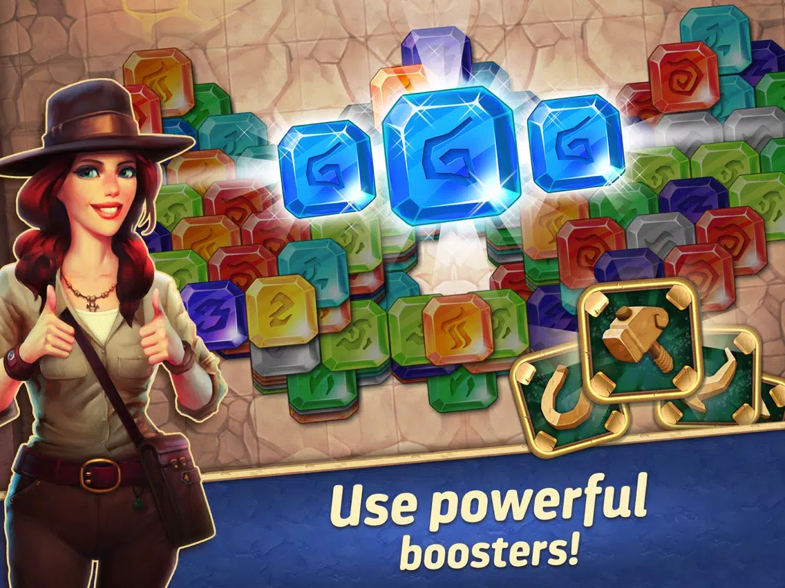 Tangkapan layar Jones Adventure Mahjong iPad 