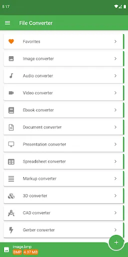 Captures d'écran de File Converter