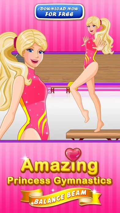Capturas de tela do Balance Beam - Amazing Princess Gymnastics