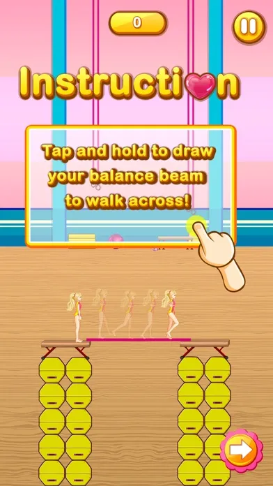 Capturas de tela do Balance Beam - Amazing Princess Gymnastics