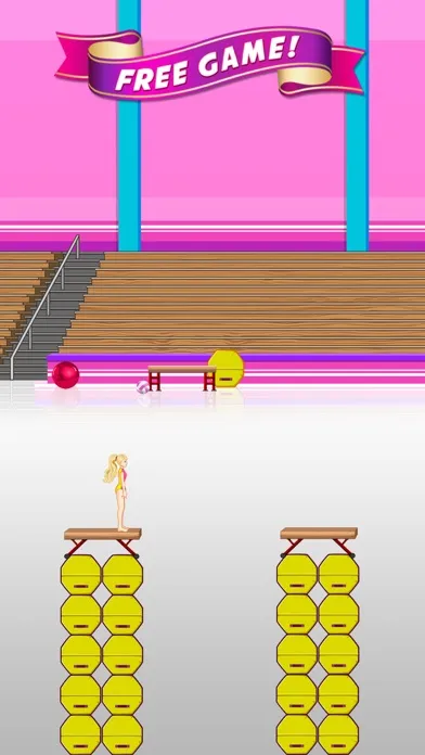Capturas de tela do Balance Beam - Amazing Princess Gymnastics