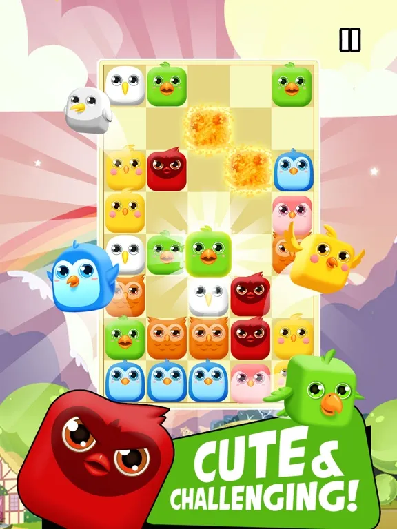 ภาพหน้าจอของ Brick Birds - Drop & Pop iPad 