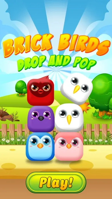 ภาพหน้าจอของ Brick Birds - Drop & Pop