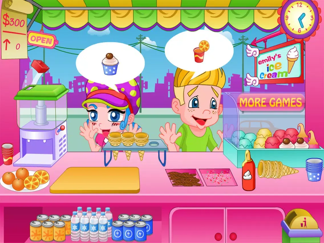 صور ice cream stand cooking Maker for Girls Games iPad 