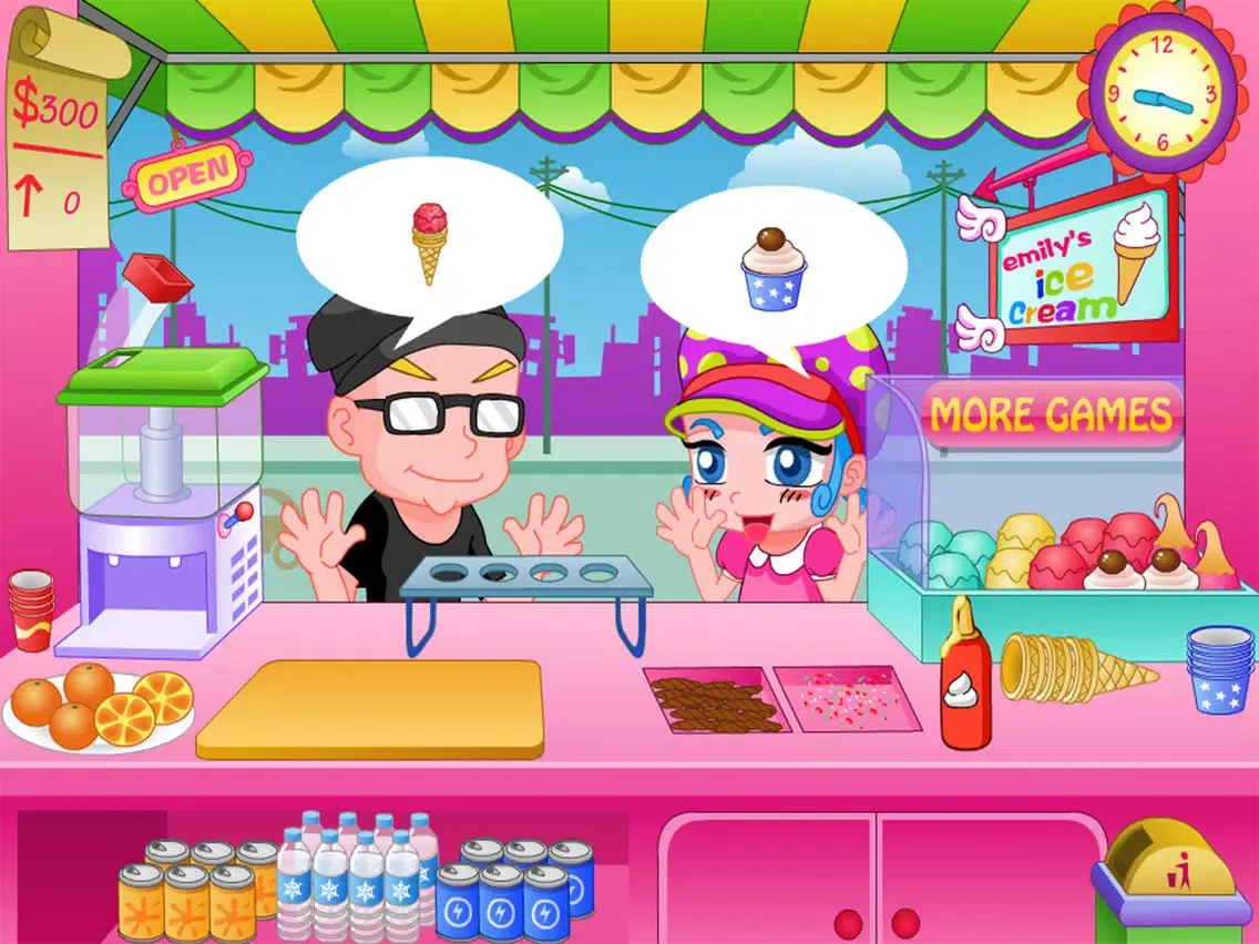 صور ice cream stand cooking Maker for Girls Games iPad 