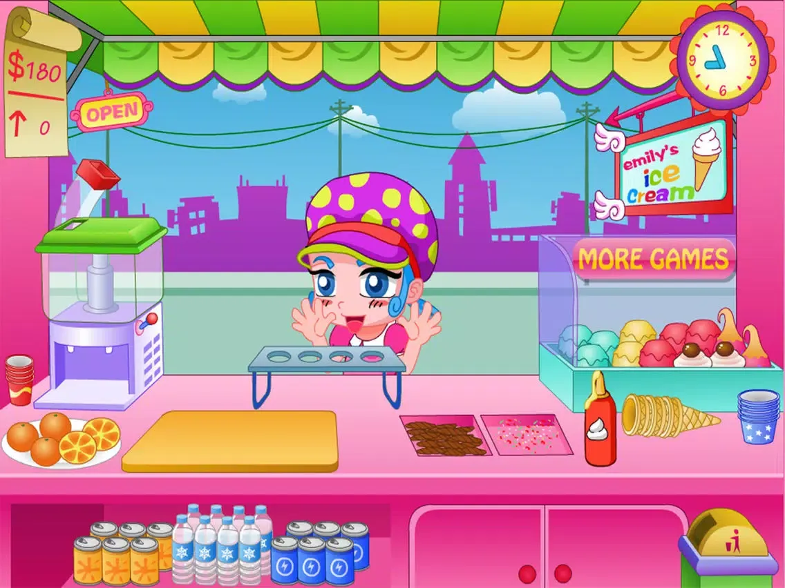 صور ice cream stand cooking Maker for Girls Games iPad 