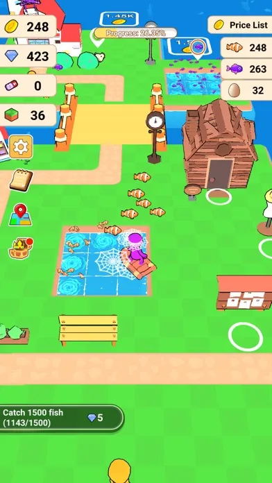 Capturas de tela do Fishery Tycoon 3D