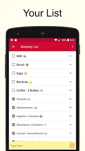 ภาพหน้าจอของ Shopping List - Simple & Easy