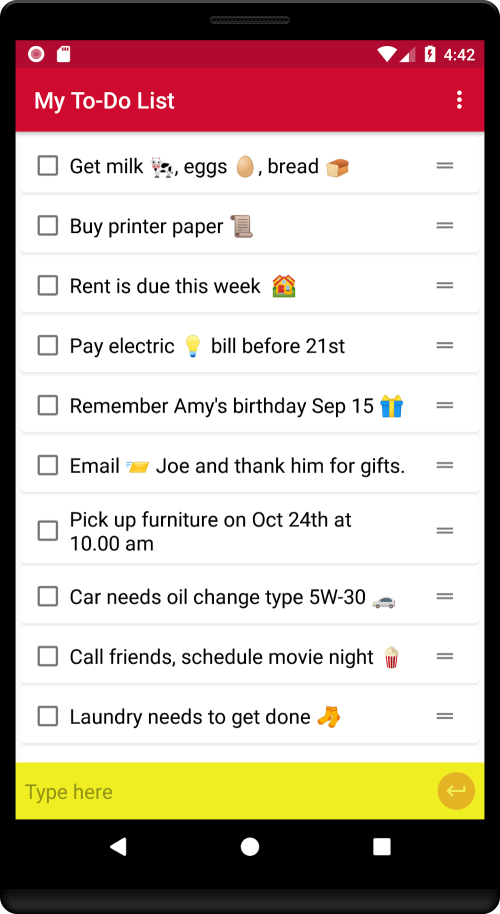 Simple To Do List-screenshot-1