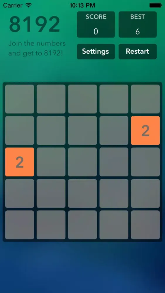 ภาพหน้าจอของ 2048 & 8192