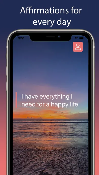 Capturas de tela do Sunny-Unique Daily Affirmation