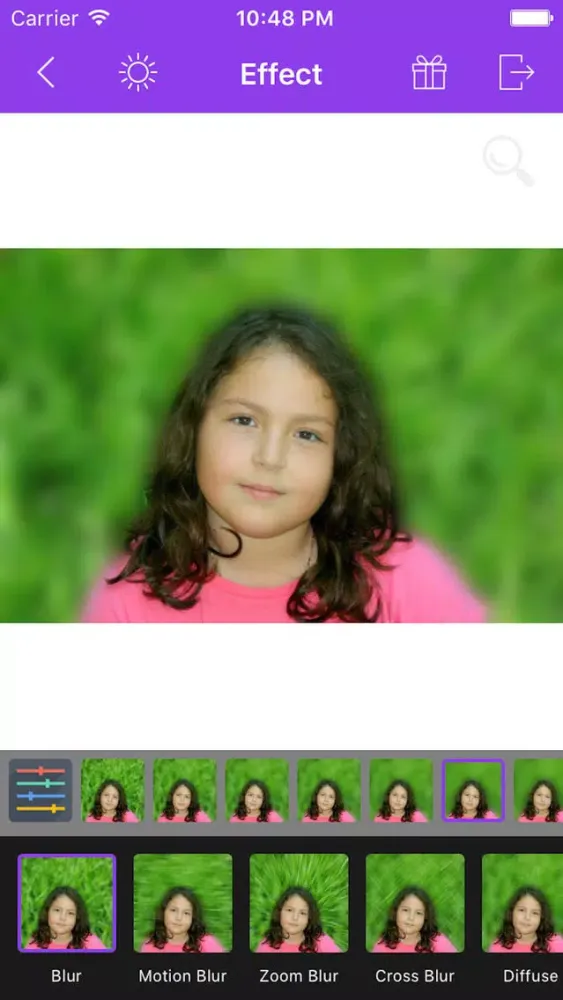 Tangkapan skrin Photo Focus Effects Pro - Blur Image Background