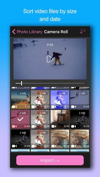 Capturas de tela do Video Compressor-Shrink videos