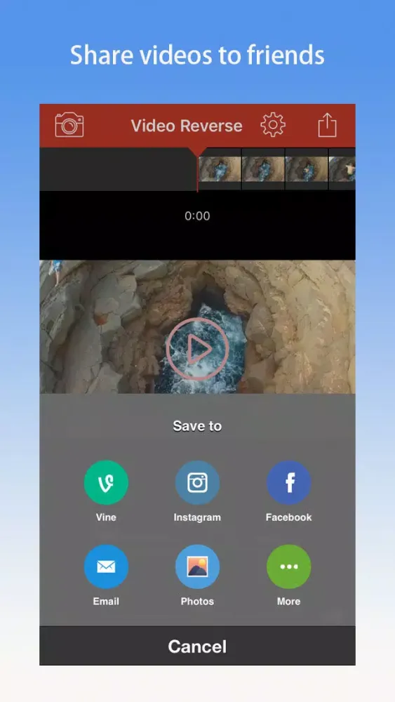 Video Reverse Pro - Rewind, backward movie editor for vine & instagram Screenshots