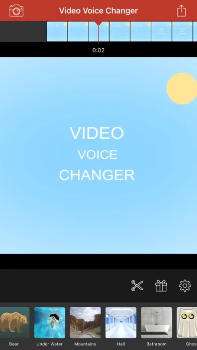 Zrzuty ekranu Video Voice Changer-Fun Editor